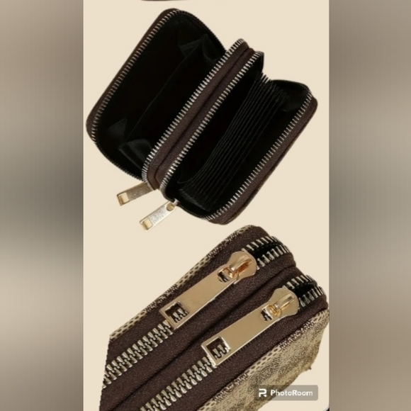 Brown Monogram Checkerboard Wallet Zip Zippy Around Double Zip Walet Brown/Black - Picture 6 of 16